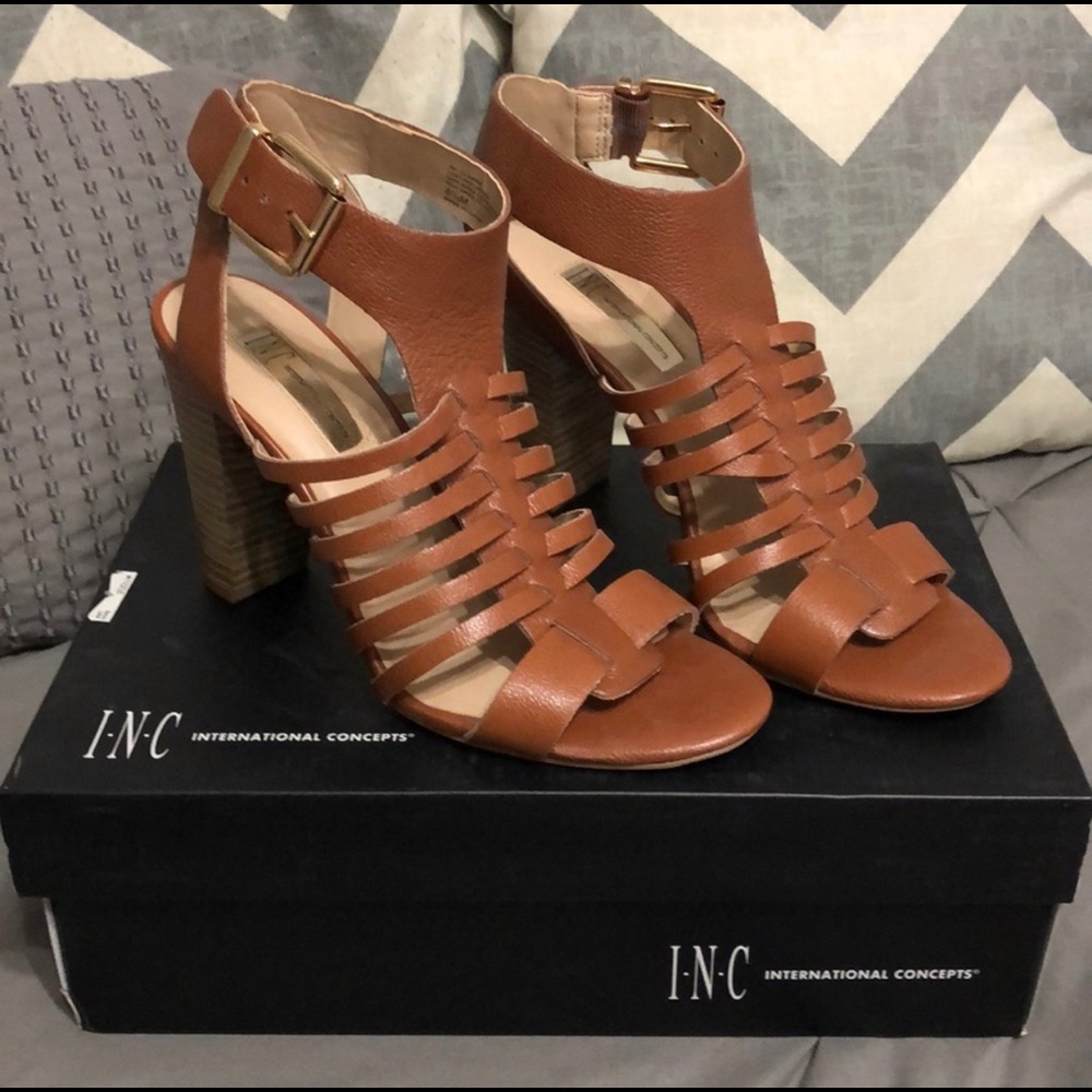 INC Brown Heels